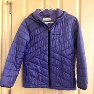 COLUMBIA Snow Winter Hooded Water Repellent Puffer Jacket Coat Kids Large